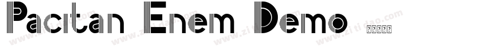 Pacitan Enem Demo字体转换